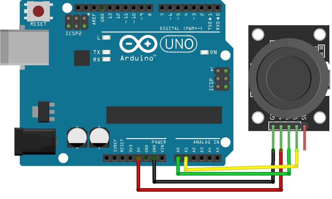 Analog Joystick With Arduino Tutorial How It Works And Code 3800