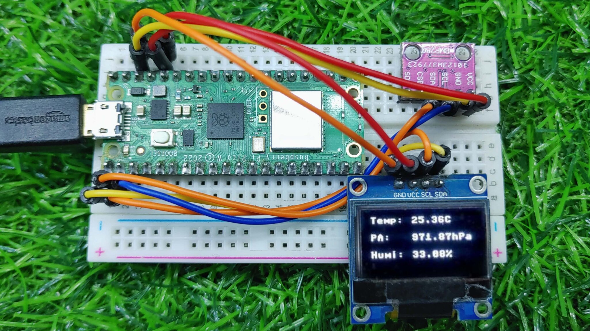 Bme280 Sensor With Raspberry Pi Pico W Using Micropython Code 9450