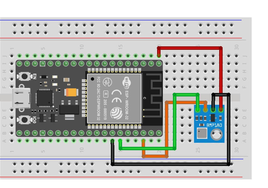 Bmp180 Pressure Sensor Monitor On Adafruit Io With Esp32 Diy Projects Lab 3751