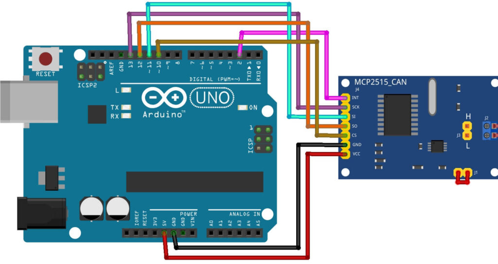 How To Use Mcp2515 Spi Can Bus Module With Arduino Code