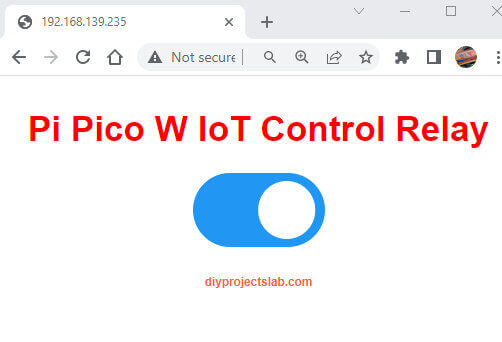 Raspberry Pi pico W Webserver home automantion