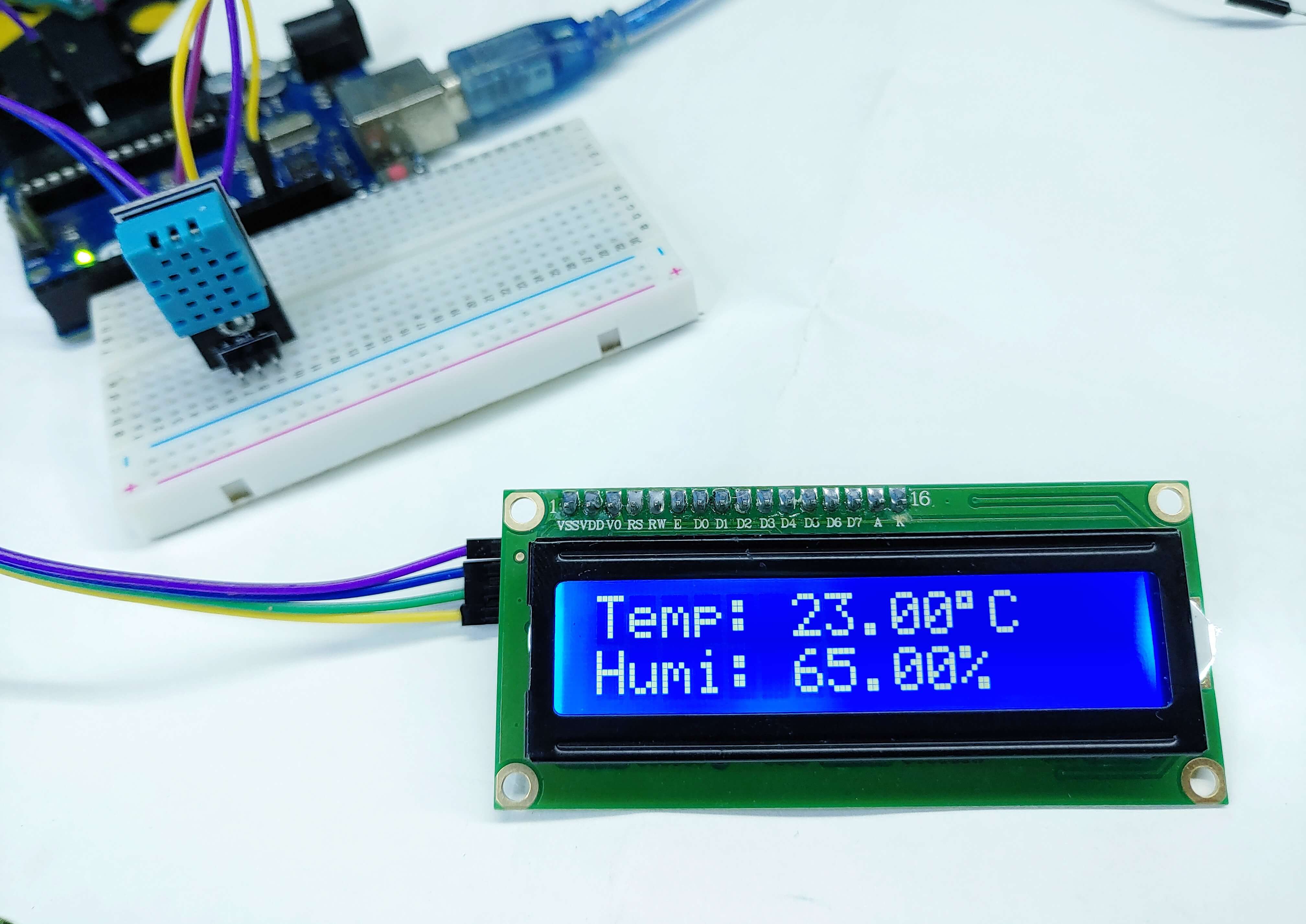 Humidity Temperature Sensor With Arduino