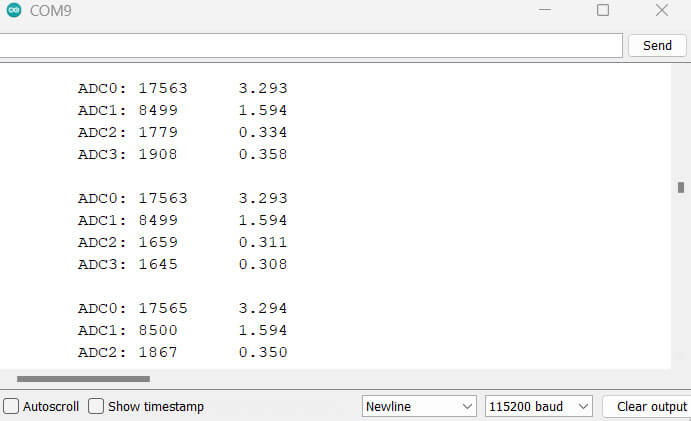 ADC Reading with arduino UNO