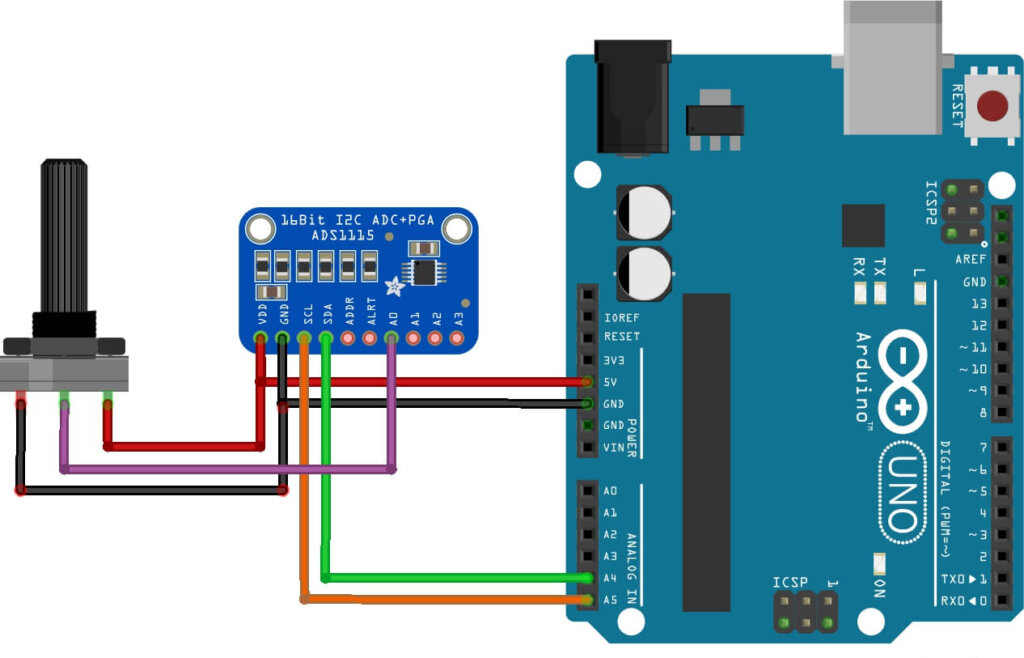 How To Interface ADS1115 16-Bit ADC With Arduino