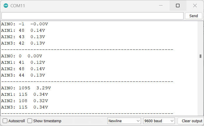 Voltage Reading with ADS1115 & ESP32