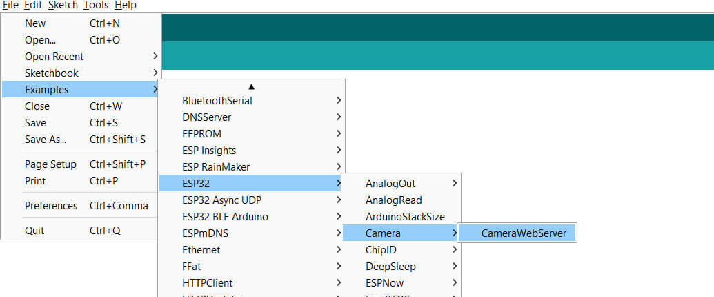 Camera Web Server esp32 cam