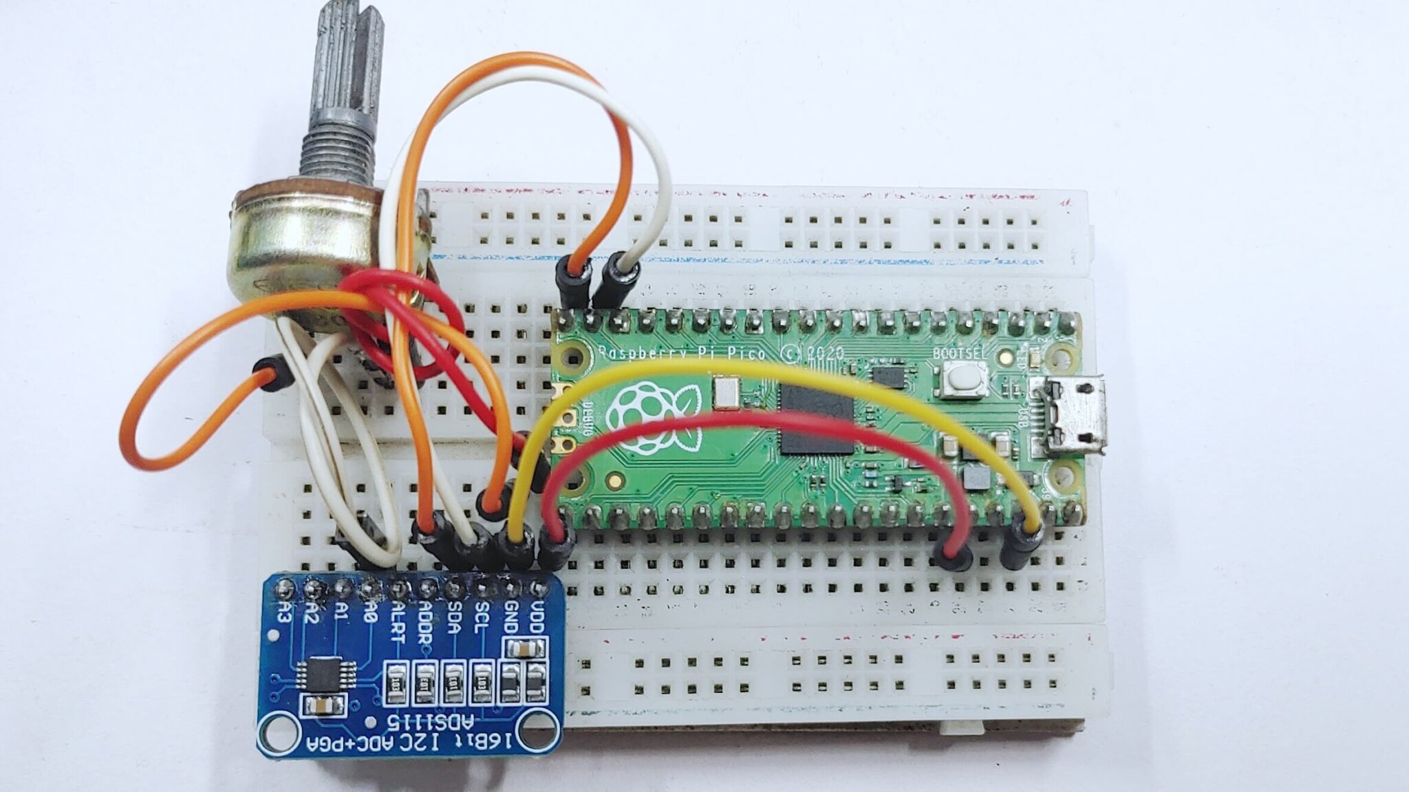 Ads1115 Analog To Digital Converter With Raspberry Pi Pico 9629