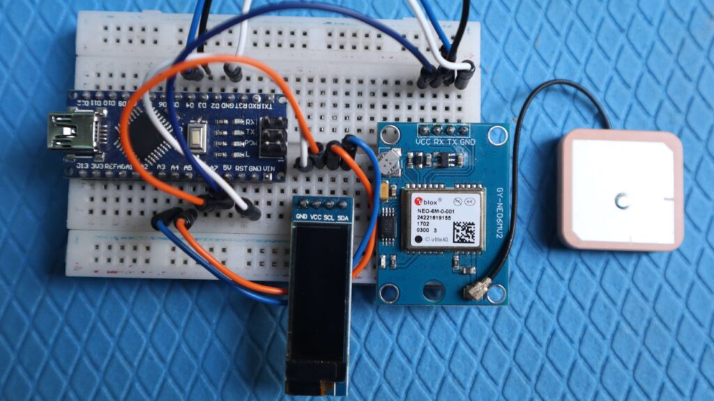 Arduino GPS Tracker Breadboard Assemblly