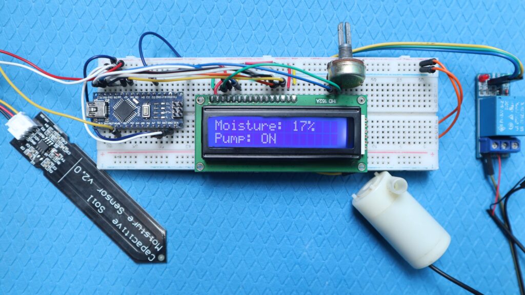 Arduino irrigation system using Arduino and lcd