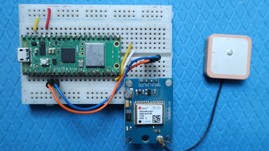 raspberry pi Pico with neo6m GPS module