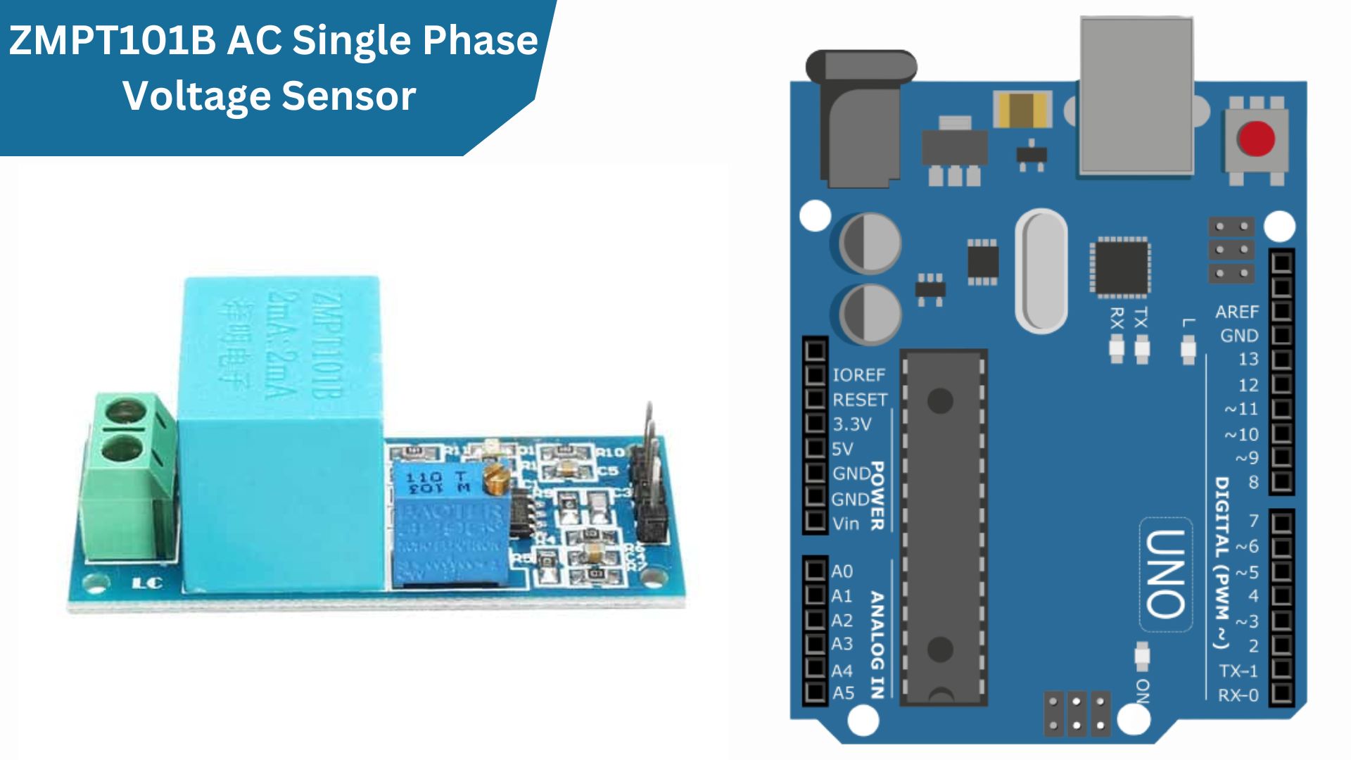 ZMPT101B Voltage Sensor Arduino