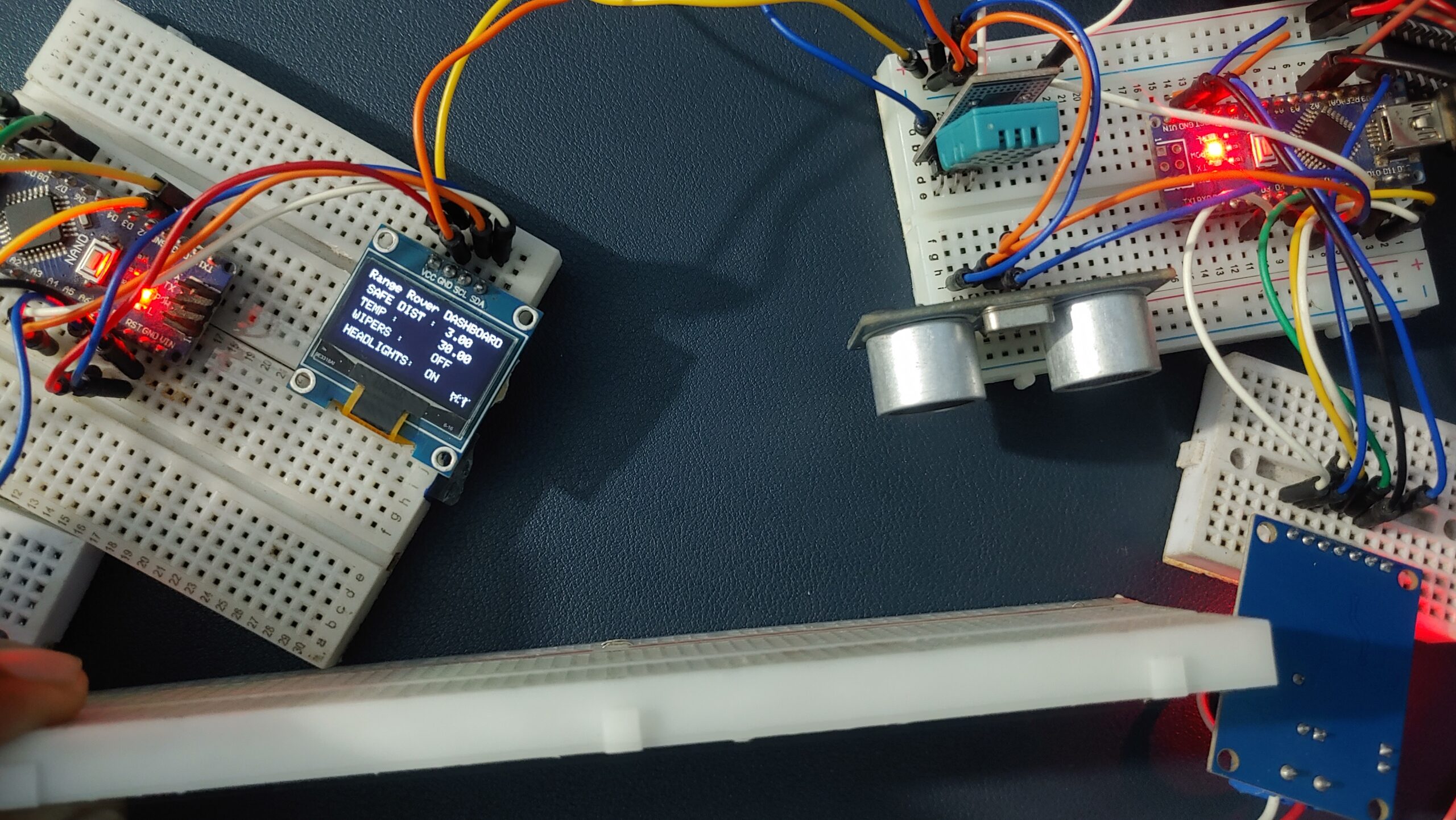 arduino vehicle monitoring system temp