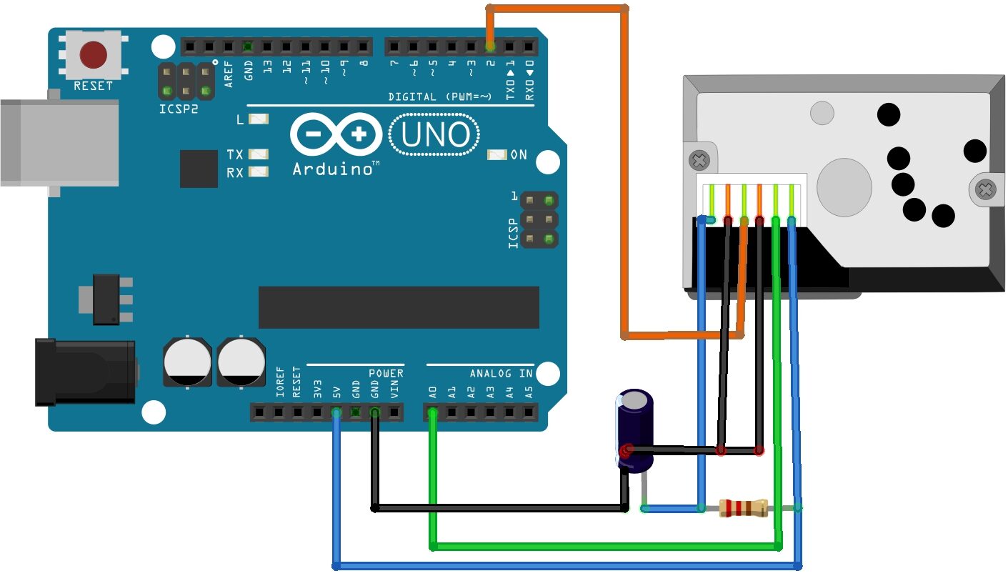 Dust Sensor with Arduino