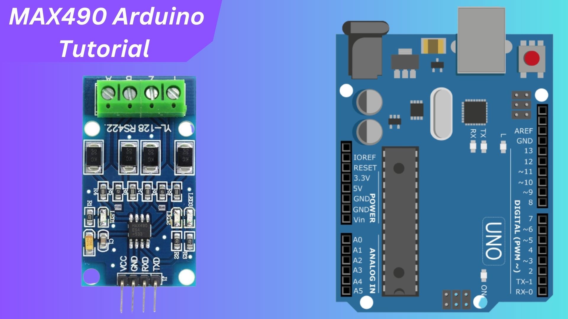 Interfacing RS-422 TO TTL MAX490 Arduino