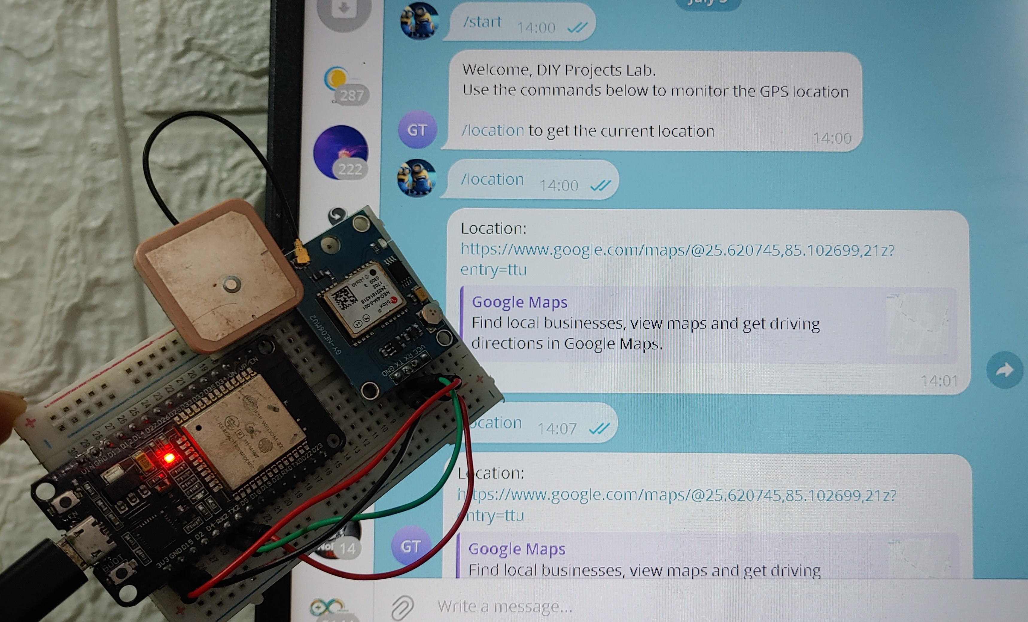 vehicle tracking ESP32